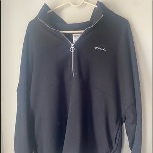 Pink Victoria Secret Quarter Zip. Size XL.